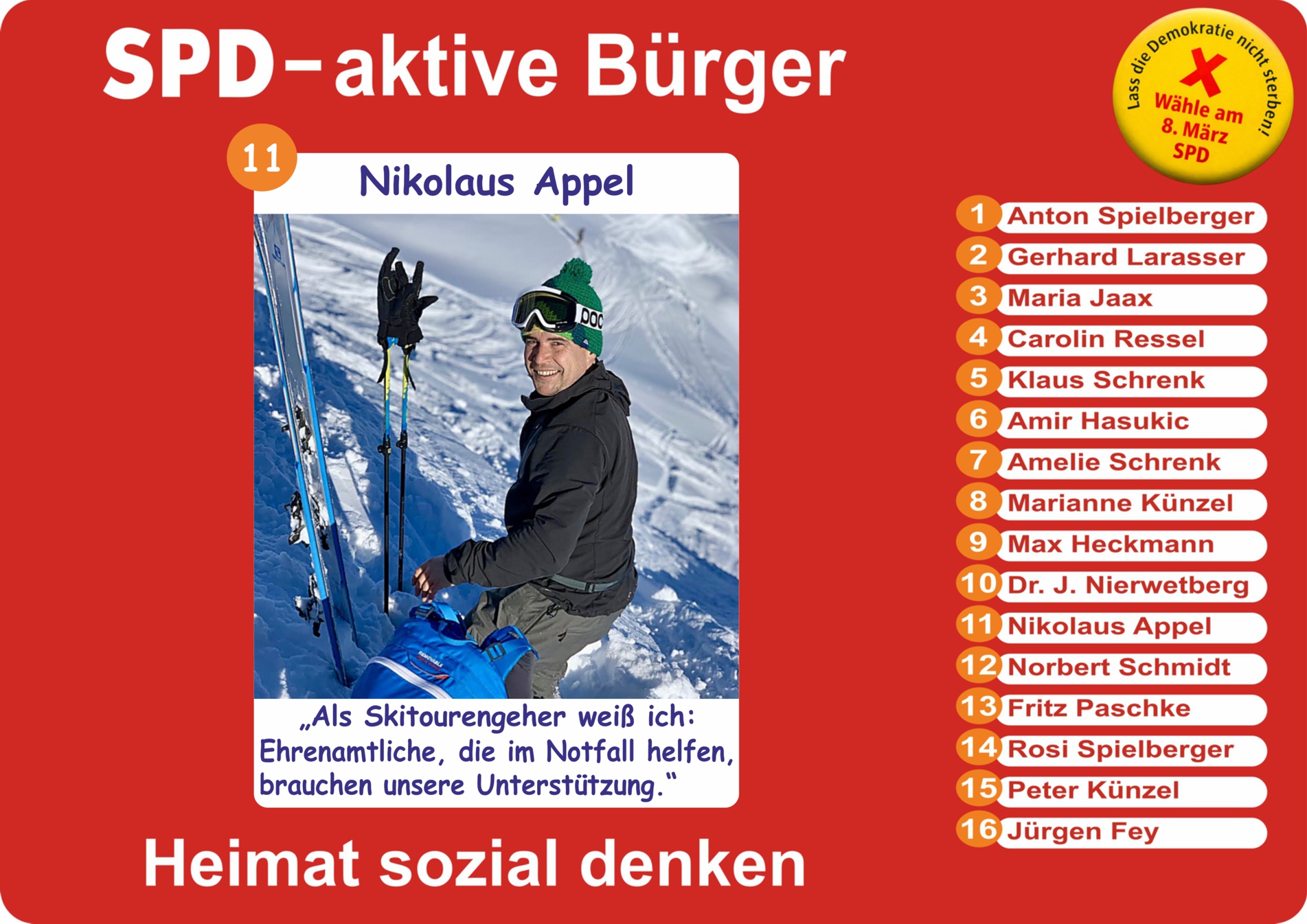 SPD-aktive Bürger – Kandidatinnen und Kandidaten