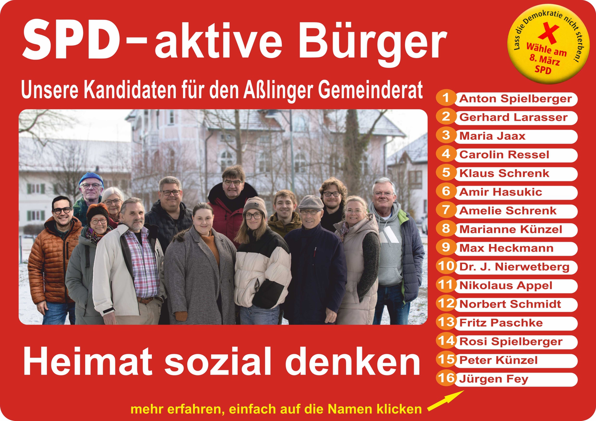 SPD-aktive Bürger – Kandidatinnen und Kandidaten
