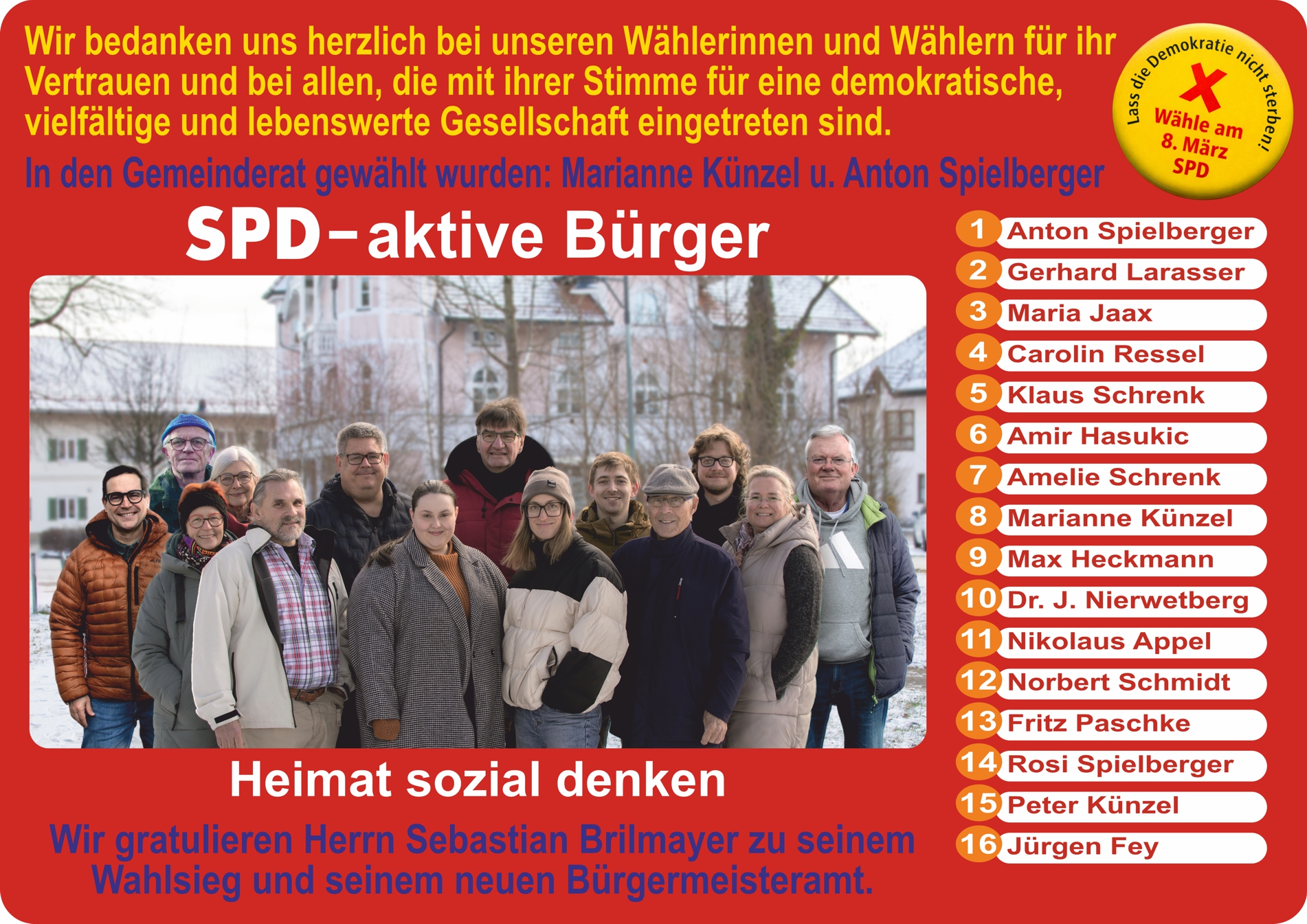 SPD-aktive Bürger – Kandidatinnen und Kandidaten